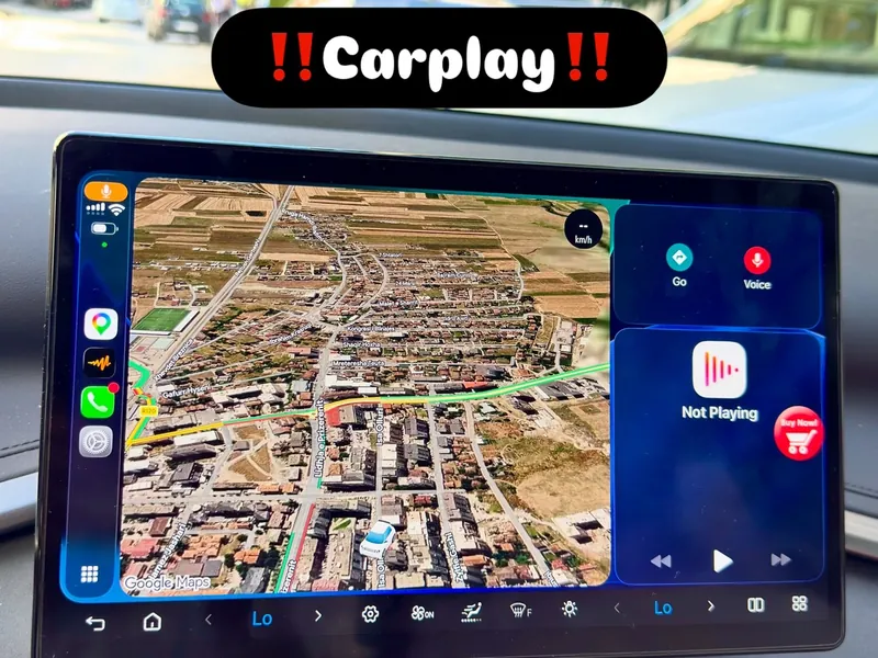 BYD - Apple CarPlay - Google Maps through CarPlay on the car display