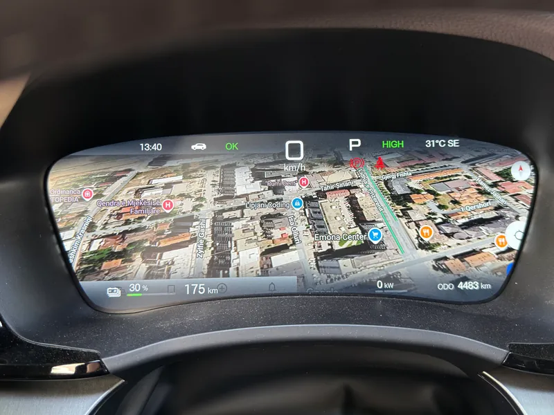 BYD — Harta në instrumentabel